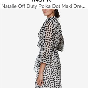 Chic Black Polka Dot Maxi Dress